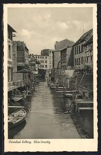 AK Kolberg, Blick auf Klein-Venedig