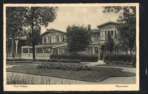 AK Bad Polzin, Marienbad mit Anlagen