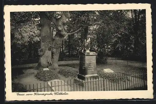 AK Wöbbelin, Körnergrab mit Harfe und Schwert