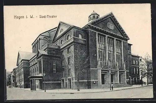 AK Hagen i. W., Partie am Stadttheater