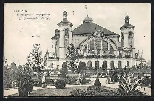 AK Leipzig, Gasthaus Gesellschaftshaus im Palmengarten