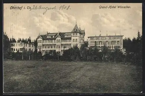 AK Oberhof i. Th., Grand-Hotel Wünscher