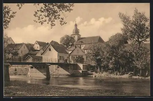 AK Bischleben bei Erfurt, Kirche aus der Barockzeit