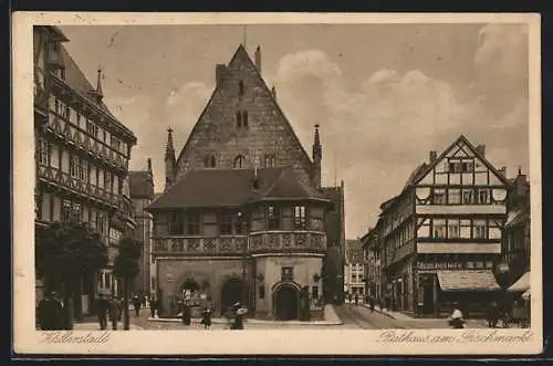 AK Halberstadt, Rathaus am Fischmarkt