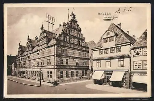 AK Hameln, Partie am Hochzeitshaus