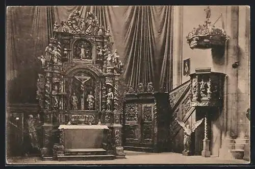 AK Braunschweig, Vaterländisches Museum, Harzburger Altar