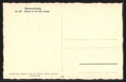 AK Braunschweig, Häuser an der alten Waage