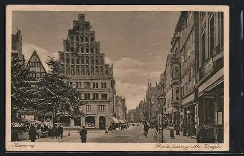 AK Hannover, Breitestrasse und alte Kanzlei
