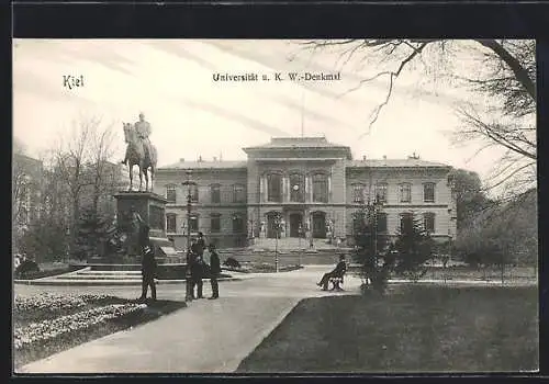 AK Kiel, Universität u. K.W.-Denkmal