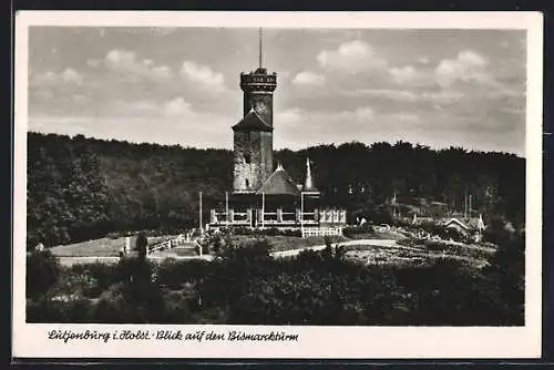 AK Lütjenburg, Blick auf den Bismarckturm