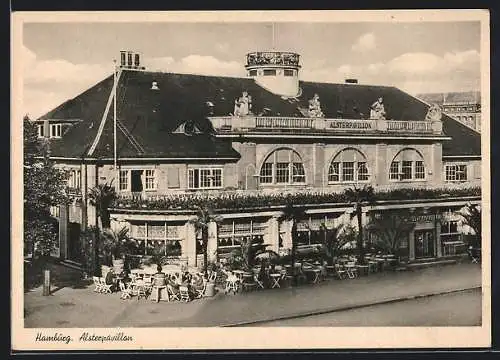 AK Hamburg-Neustadt, Alsterpavillon, Cafe
