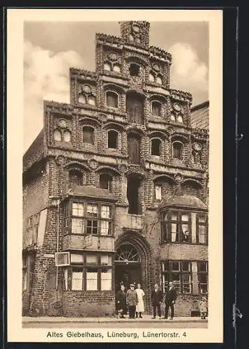 AK Lüneburg, Altes Giebelhaus an der Lünertorstrasse 4