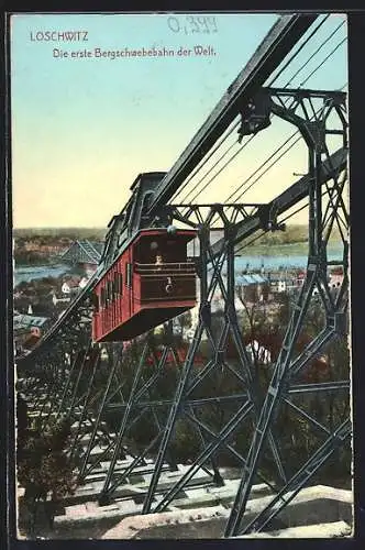 AK Loschwitz, Schwebebahn gegen Brücke