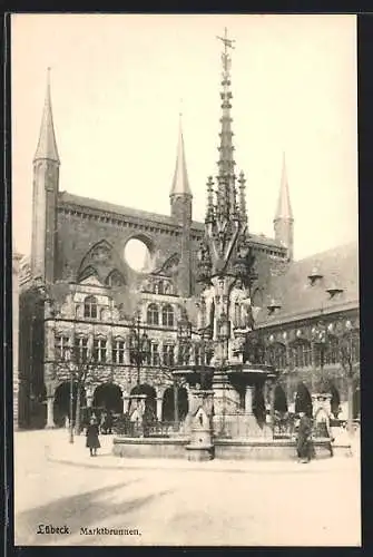 AK Lübeck, Marktbrunnen