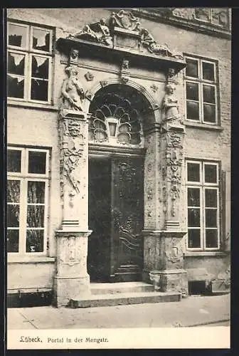 AK Lübeck, Portal in der Mengstrasse