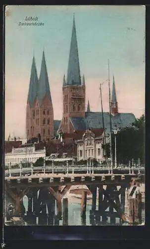 AK Lübeck, Dankwartsbrücke und Kirche