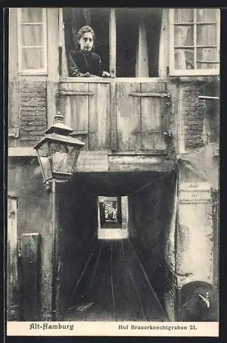 AK Alt-Hamburg, Hof Brauerknechtgraben 23