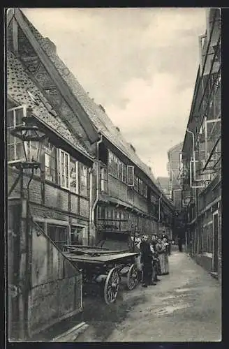 AK Alt-Hamburg, der Hof am Gr. Bäckergang No. 5