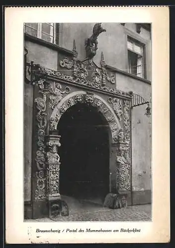 AK Braunschweig, Portal des Mummehauses am Bäckerklint