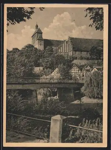 AK Havelberg, Dom mit Laufbrücke