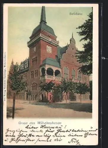 AK Wilhelmshaven, Blick auf das Rathaus