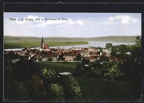 AK Ybbs a. d. Donau, Totalansicht