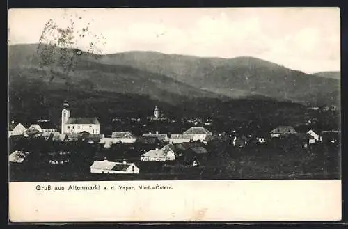 AK Altenmarkt a. d. Ysper, Gesamtansicht aus der Vogelschau