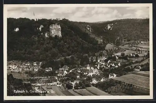 AK Eybach /Geislingen a. St., Ortsansicht aus der Vogelschau