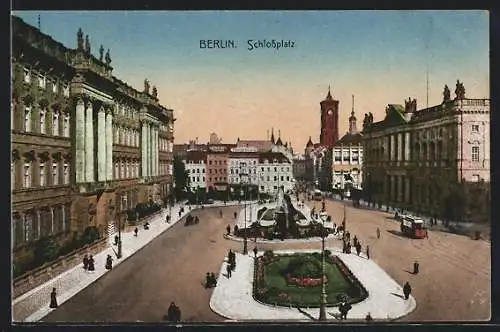 AK Berlin, Schlossplatz aus der Vogelschau