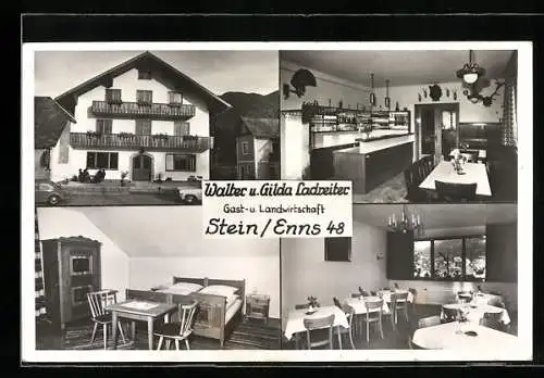 AK Grosssölk, Stein an der Enns, Gast- und Landwirtschaft Walter u. Gilda Landreiter, Innenansichten