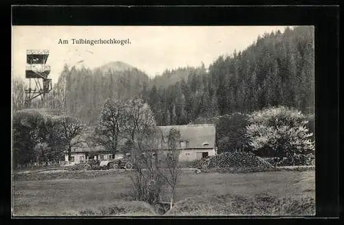 AK Tulbing, Am Tulbingerhochkogel mit Bergpanorama