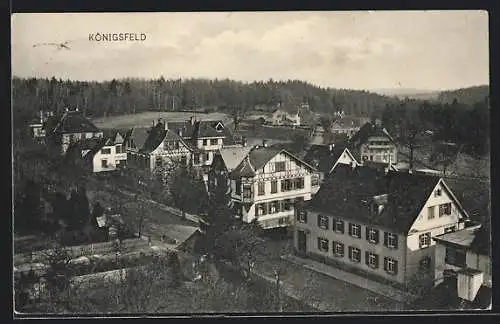AK Königsfeld / Baden, Ortsansicht aus der Vogelschau