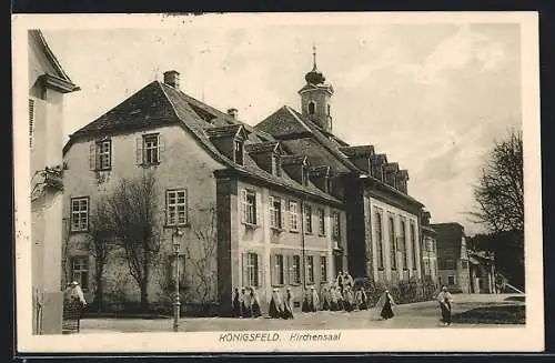 AK Königsfeld / Baden, Kirchensaal, Aussenansicht