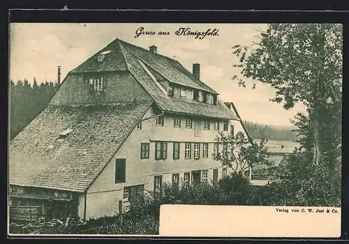 AK Königsfeld / Baden, Landhaus im Wald