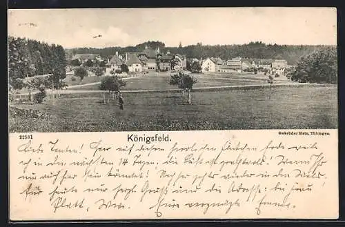 AK Königsfeld / Baden, Ortsansicht aus der Ferne