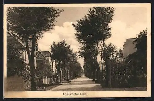 AK Lockstedt / Lager, Strassenpartie im Lockstedter Lager