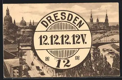 AK Dresden, Blick auf die Stadt