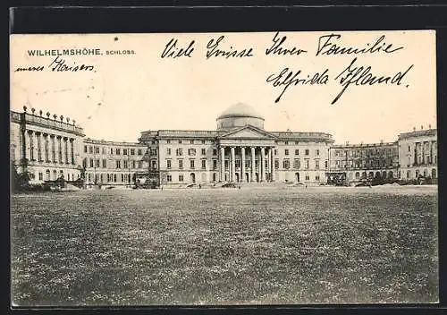 AK Wilhelmshöhe, Blick auf das Schloss