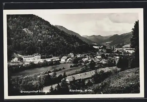 AK Kienberg /N.-Ö., Gasthof Hübner mit Flusspartie