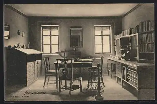 AK Weimar / Thüringen, Das Arbeitszimmer im Goethehaus