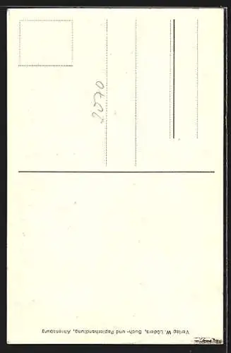 AK Ahrensburg / Holstein, Blühender Kastanienbaum, Ecke Grosse Strasse und Lohe