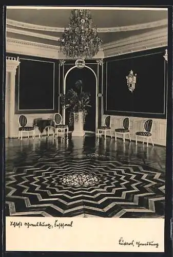 AK Ahrensburg / Holstein, Schloss, Festsaal Innenansicht