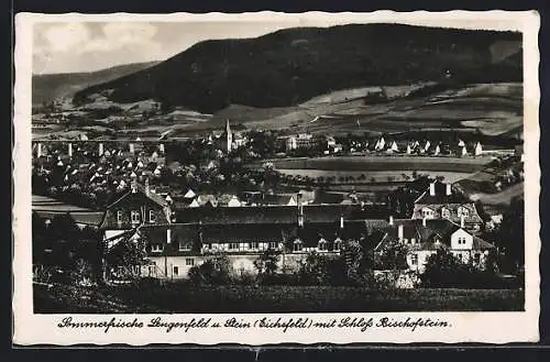 AK Lengenfeld / Eichsfeld, Gesamtansicht mit Schloss Bischofstein