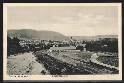 AK Sondershausen / Thüringen, Gesamtansicht
