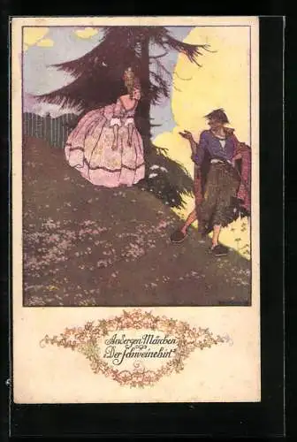 Künstler-AK Ernst Kutzer: Märchen Der Schweinehirt