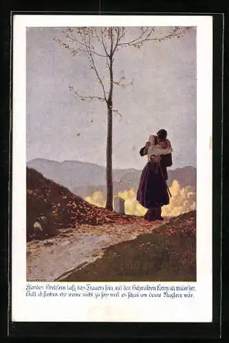 Künstler-AK Ernst Kutzer: Blondes Gretelein