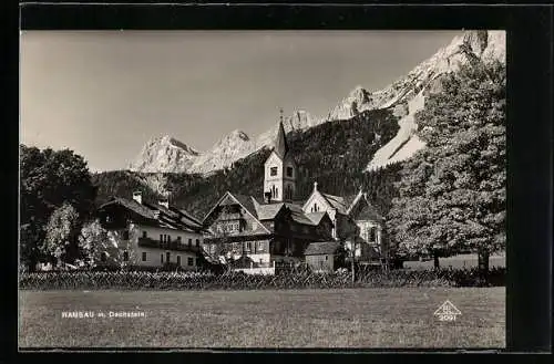 AK Ramsau /Dachstein, Totalansicht mit Dachstein