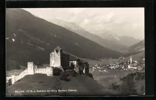 AK Sillian /Osttirol, Ortsansicht mit Burg Heinfels