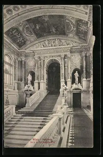 AK Wien, Vestibule im k. k. Hofburgtheater