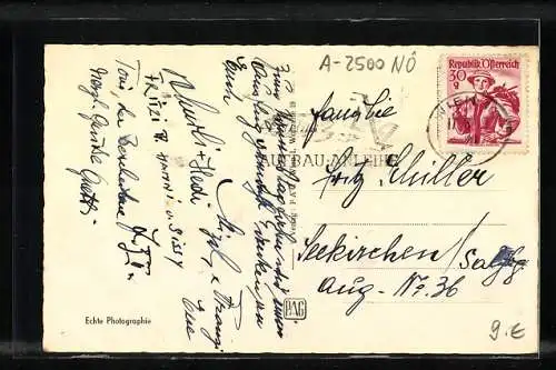 AK Heiligenkreuz /N.-Ö., Partie am Stift